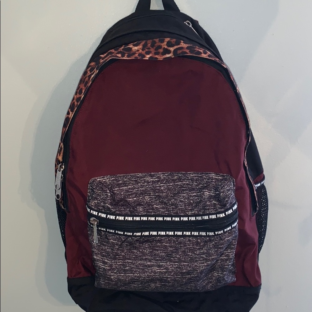 Burgundy PINK Book Bag